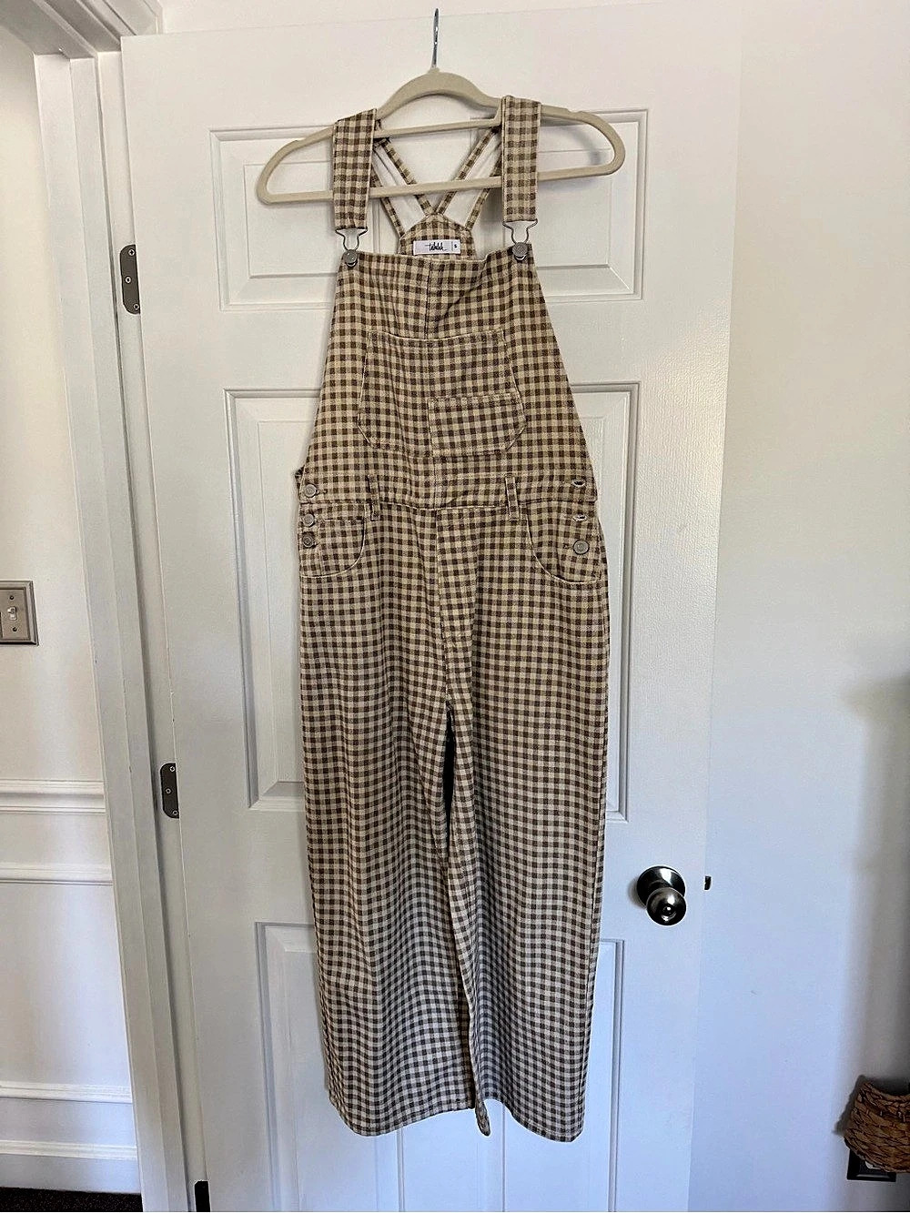 Gingham Overalls